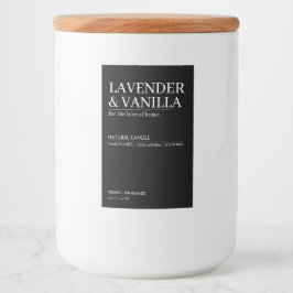 Design de etiqueta de produto de velas