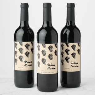 Design de etiqueta de vinho moderno