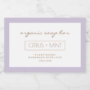 Design de etiqueta do produto Soap