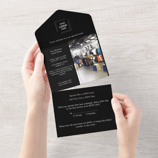 Design de Eventos Empresariais Profissionais Moder (Aba destacável)