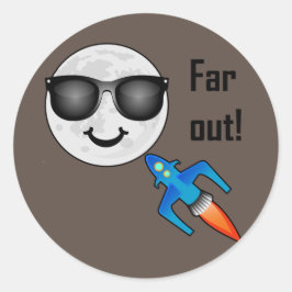 Design de Extremidade - Adesivo redondo clássico