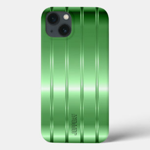 Design de faixas verdes metálicas de alta tecnolog