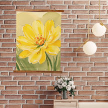Design de Flor Amarelo de Bloqueio