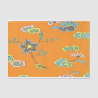 Design de Flor Antiquado - Papel Tecido para Arran