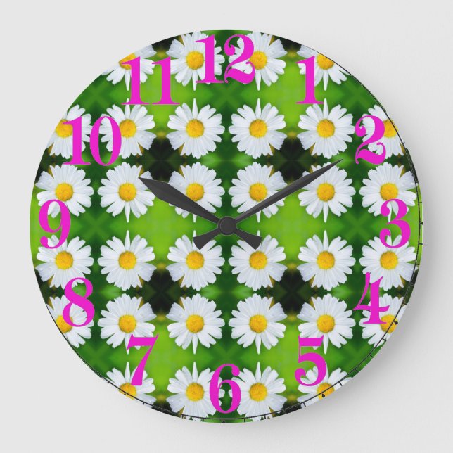 Design de Flor ButterCup para Relógio de Parede Ac (Frente)