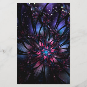 design de flor fractal abstrato.