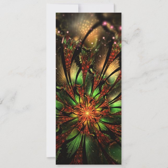 design de flor fractal abstrato. (Frente)