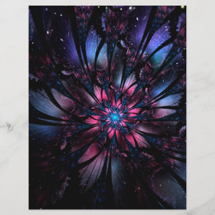 design de flor fractal abstrato.