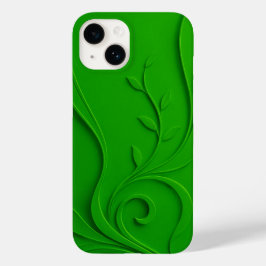 Design de Folha Minimalista Verde