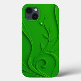 Design de Folha Minimalista Verde