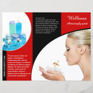 Design de Folheto de Folheto de Seringa Vermelha T