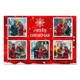 Design de Foto de Família de Natal Moderno e Elega