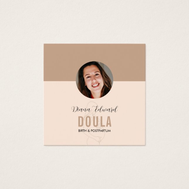Design de Foto de Identidade Minimalista de Doula  (Frente)