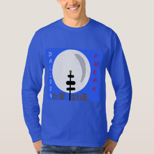 Design de Freak Balão em Camiseta Azul para Homens