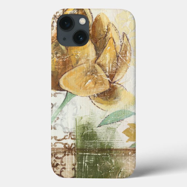 Design de Fresco Decorativo com Flor Global (Verso)