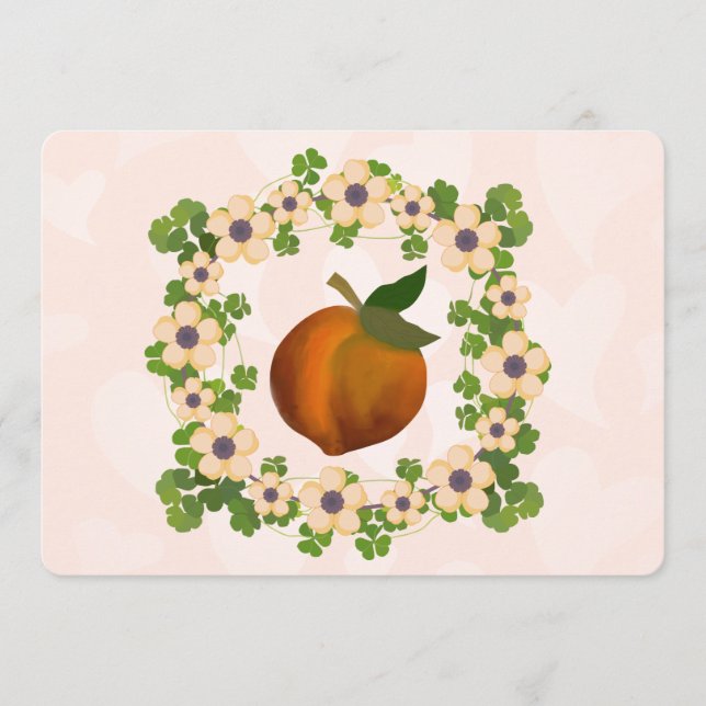 Design de fruta de pêssego (Frente)