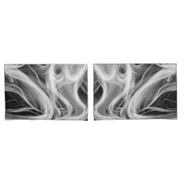 Design De Fumos De Abstrato Branco Em Preto