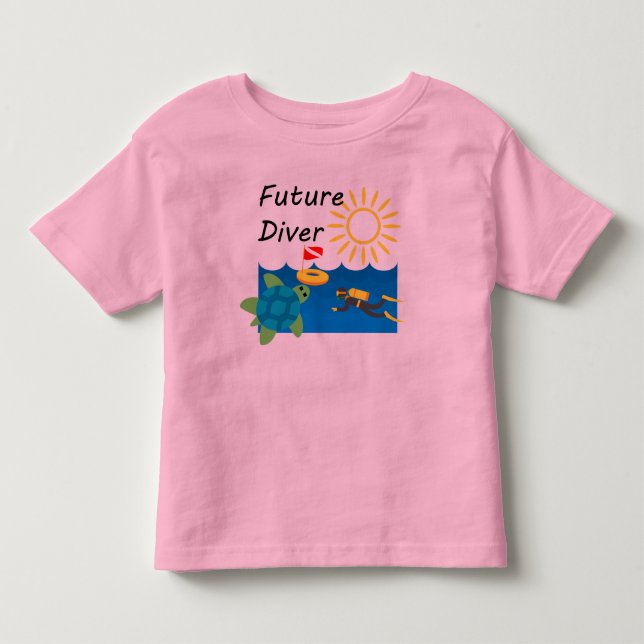 Design de Futuro Diver - Camiseta de Jersey Fina p (Frente)