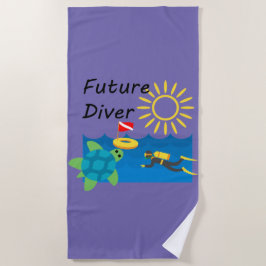 Design de Futuro Diver - Toalha de Praia
