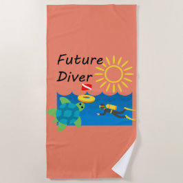 Design de Futuro Diver - Toalha de Praia