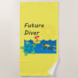 Design de Futuro Diver - Toalha de Praia