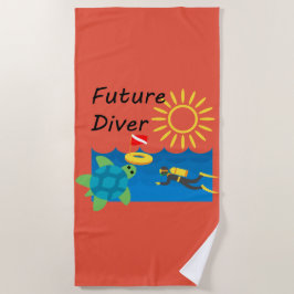 Design de Futuro Diver - Toalha de Praia