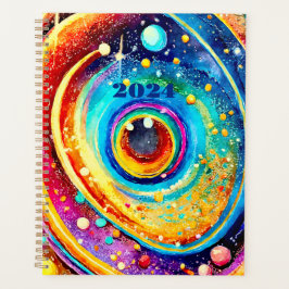 design DE GALÁXIA COLORIDA SIMPLES DO PLANEJADOR 2