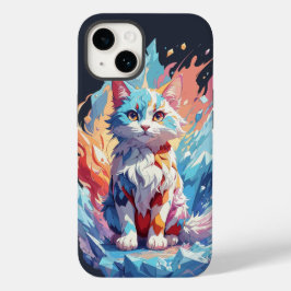Design de Gato Fantasia Cristal Fofo