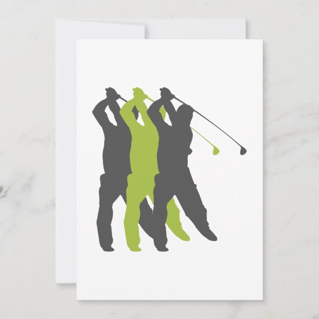 design de golfe silhouettes (Frente)