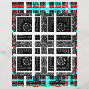 Design de Gráficos Preto, Branco e Vermelho com Ve