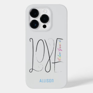 Design de Guarda de Cor de Amor Escrito