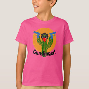 Design de Gunslinger Cactus - Camisa Básica Para C