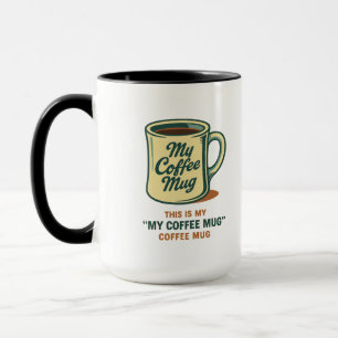 Design de Humor de Caneca de Café Retrô