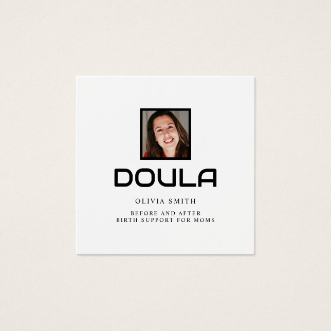 Design de Identidade de Nome de Doula Profissional (Frente)