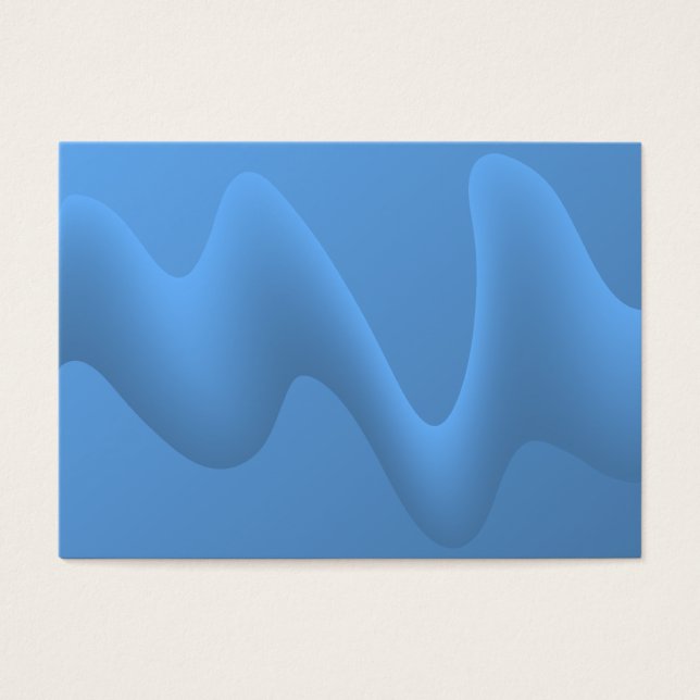 Design de Imagem Abstrato de Onda Azul. (Frente)