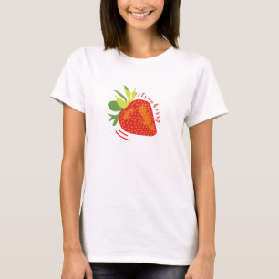 Design de Impressão de T-shirt gráfica de morango