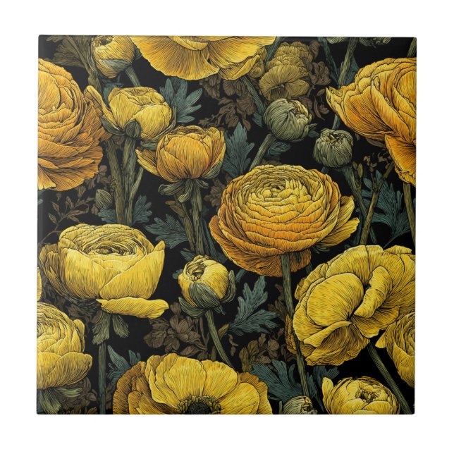 Design de Interiores Moderno Ranunculus Azulejos P (Frente)