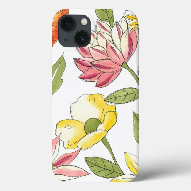 Design de Jardim Floral com Fundo Branco (Verso)