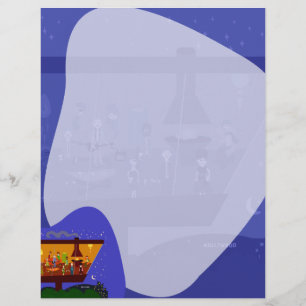 Design de Jato Conjunto de Artes do Partido Retro