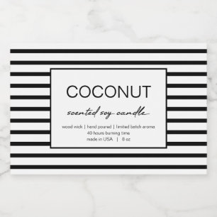 Design de Linha de Etiqueta de Produto de Vela