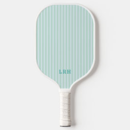 Design de Listra Azul Menta com Monograma de Inici