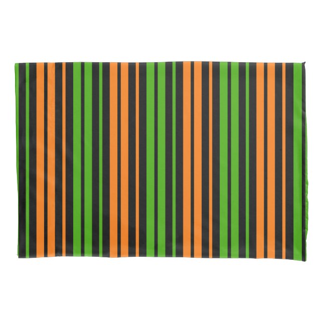 Design de Listras Verticais Laranja Verde  (Frente)
