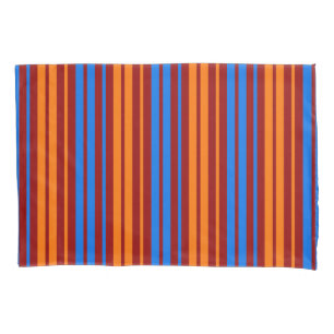 Design de Listras Verticais Laranja Vermelho Azul