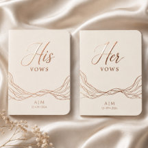 Design de Livro de Voto de Casamento de Luxo Minim