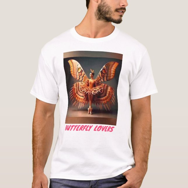 Design de logotipo borboleta para t-shirts (Frente)
