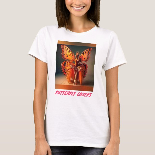 Design de logotipo borboleta para t-shirts (Frente)