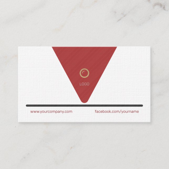 Design de logotipo Cartão de visita profissional p (Frente)