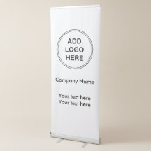 Design de logotipo de banner comercial