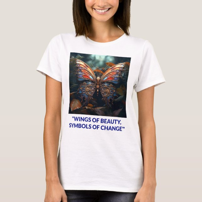 Design de logotipo para camisetas borboletas (Frente)