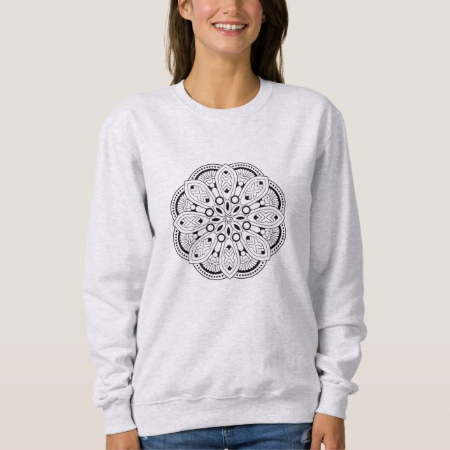 Design de Lotus Mandala Camiseta para Mulheres (Frente)